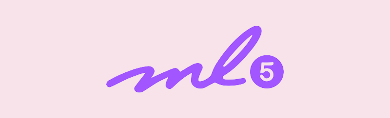 a logo image of ML5.js in JS libraries